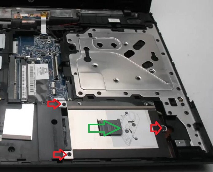 Разборка HP ProBook 4520s жесткий диск